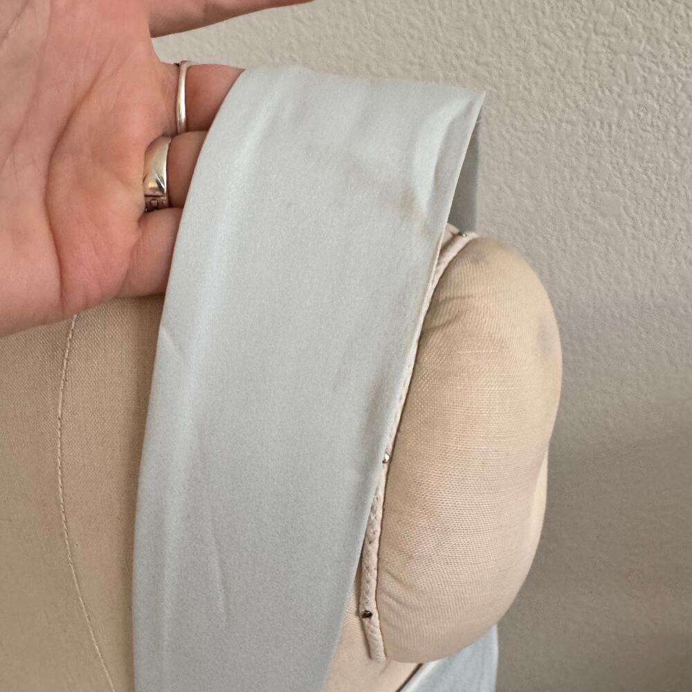 The Kooples | NWT Baby Blue Button Detail Crop Top size 1/S - Picture 7 of 11
